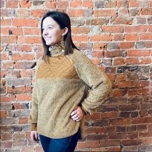 Camel Sherpa Pullover